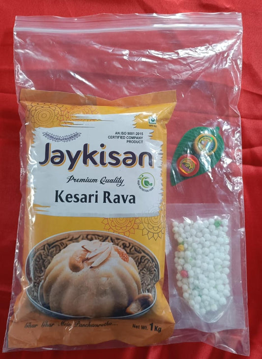 KESARI RAWA PREMIUM QUALITY,JAYKISAN MAKAR SANKRANTI KIT 1 kg